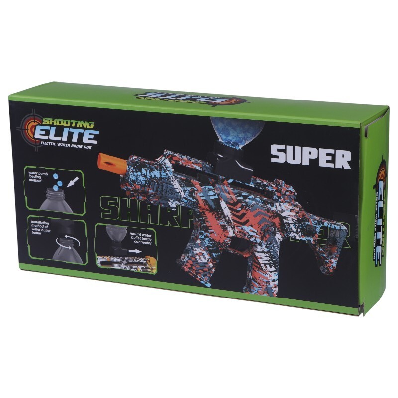 ست اسباب بازی تفنگ تیر ژله ای مخزن دار شارژی Elite Super Sharp Shooter YF1738-1