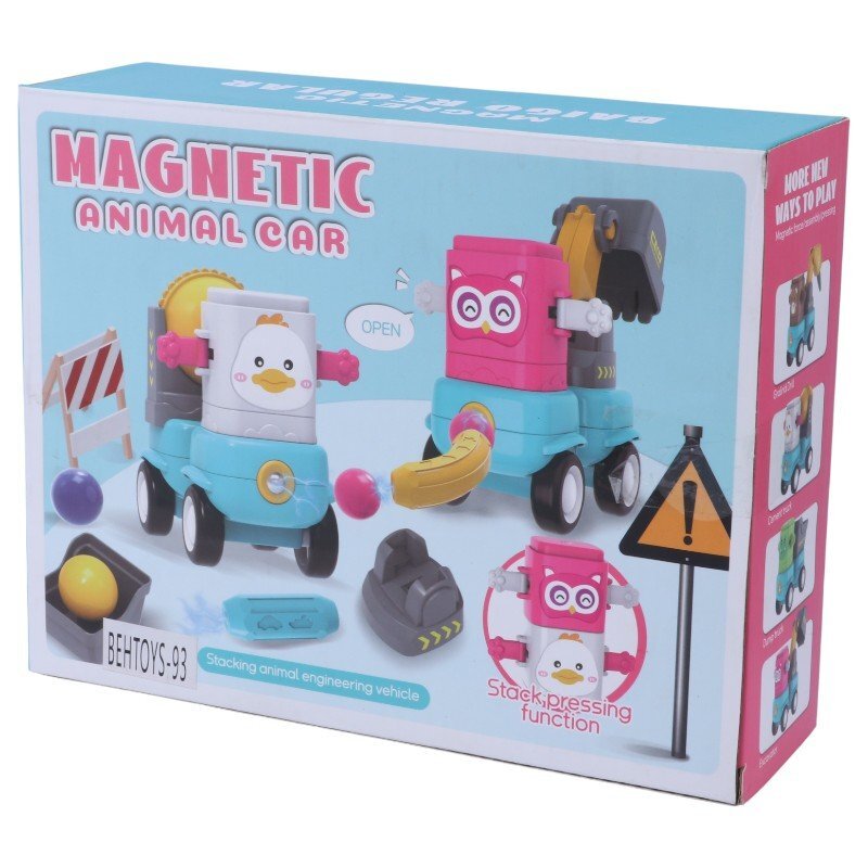 اسباب بازی مگنتی حیوانات و ماشین Behtoys-93 NO.158-60