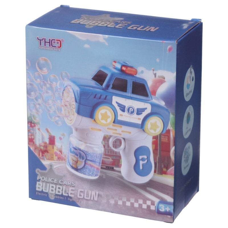 اسباب بازی حباب ساز تفنگی طرح ماشین پلیس Yuhongchi Toys NO.333-36