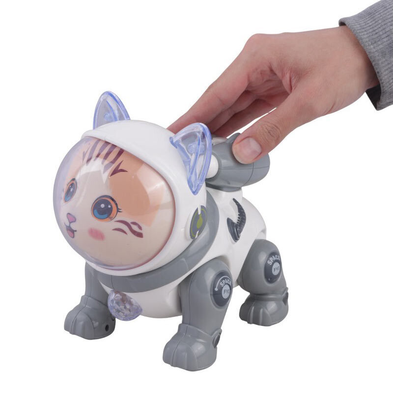 اسباب بازی گربه موزیکال راهرو دودزا Space Cat NO.QF378 کد 126