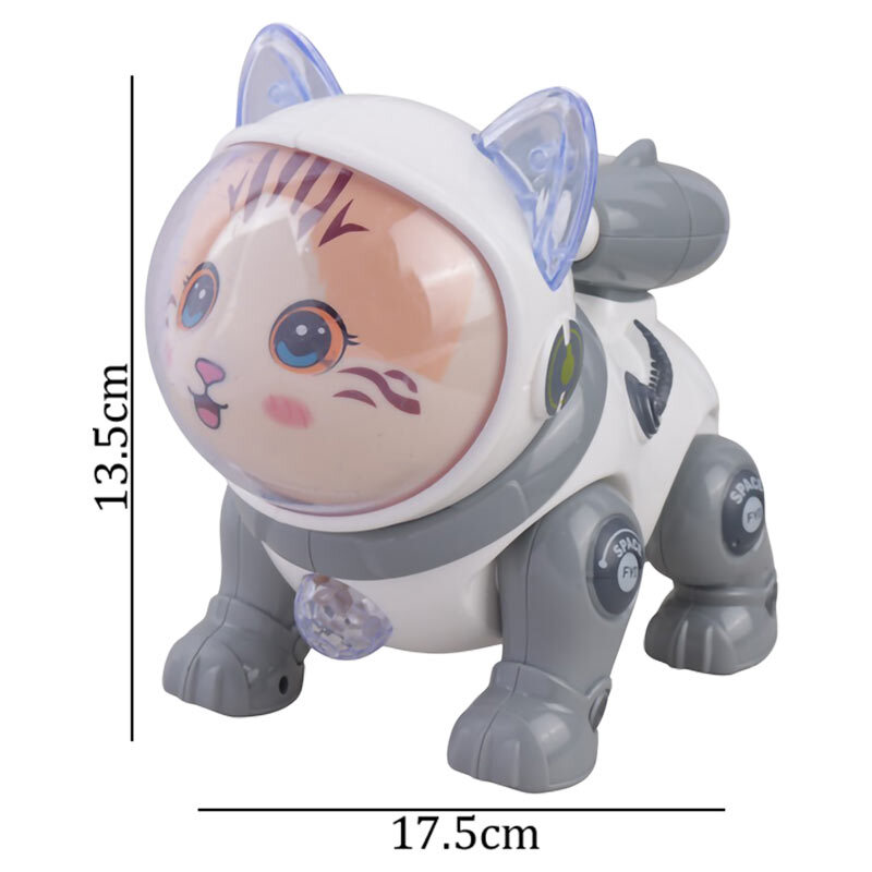 اسباب بازی گربه موزیکال راهرو دودزا Space Cat NO.QF378 کد 126