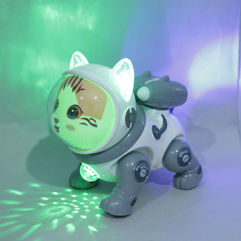 اسباب بازی گربه موزیکال راهرو دودزا Space Cat NO.QF378 کد 126