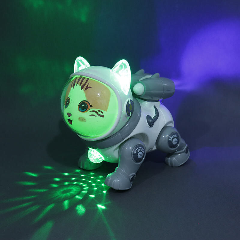 اسباب بازی گربه موزیکال راهرو دودزا Space Cat NO.QF378 کد 126
