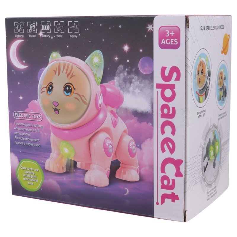 اسباب بازی گربه موزیکال راهرو دودزا Space Cat NO.QF378 کد 126