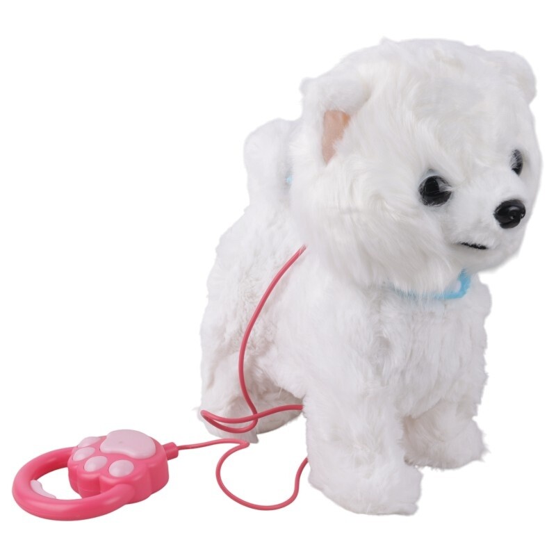 اسباب بازی سگ پشمالو کنترلی سیمی موزیکال متحرک کد 1