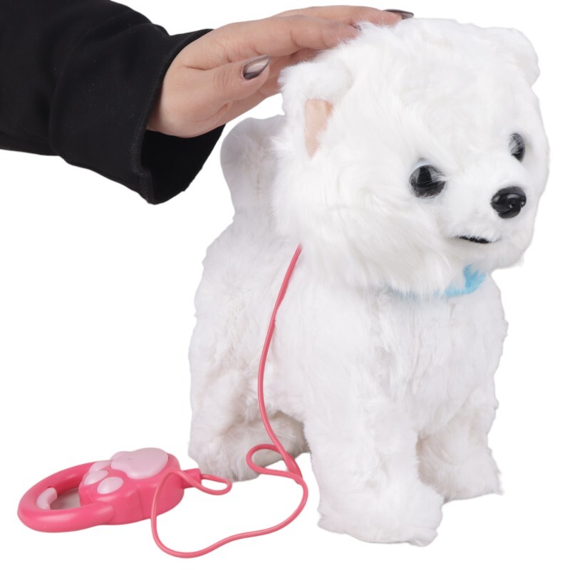 اسباب بازی سگ پشمالو کنترلی سیمی موزیکال متحرک کد 1