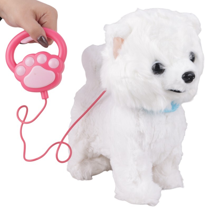 اسباب بازی سگ پشمالو کنترلی سیمی موزیکال متحرک کد 1