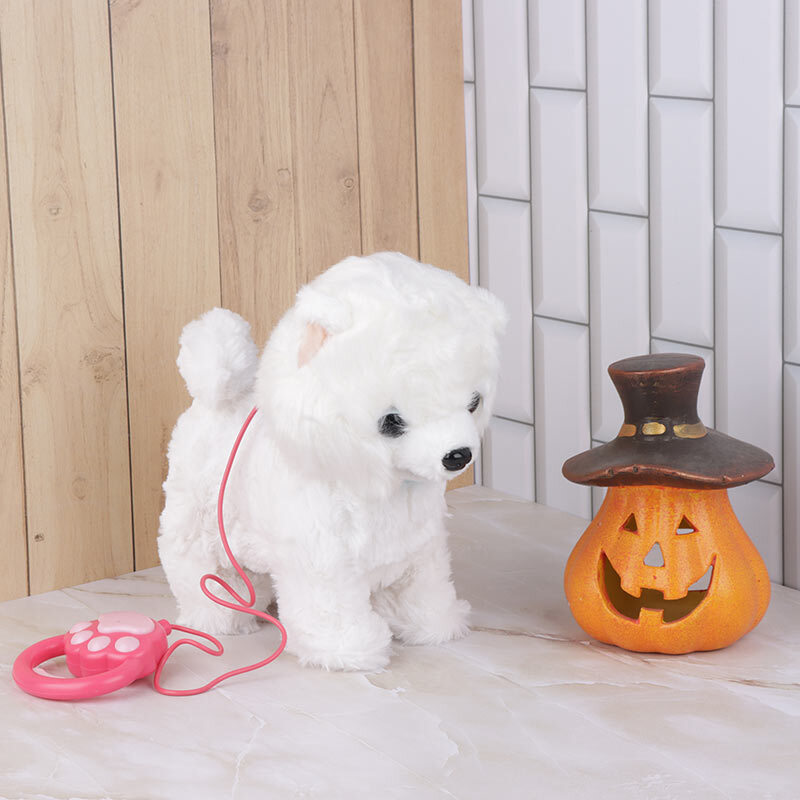 اسباب بازی سگ پشمالو کنترلی سیمی موزیکال متحرک کد 1