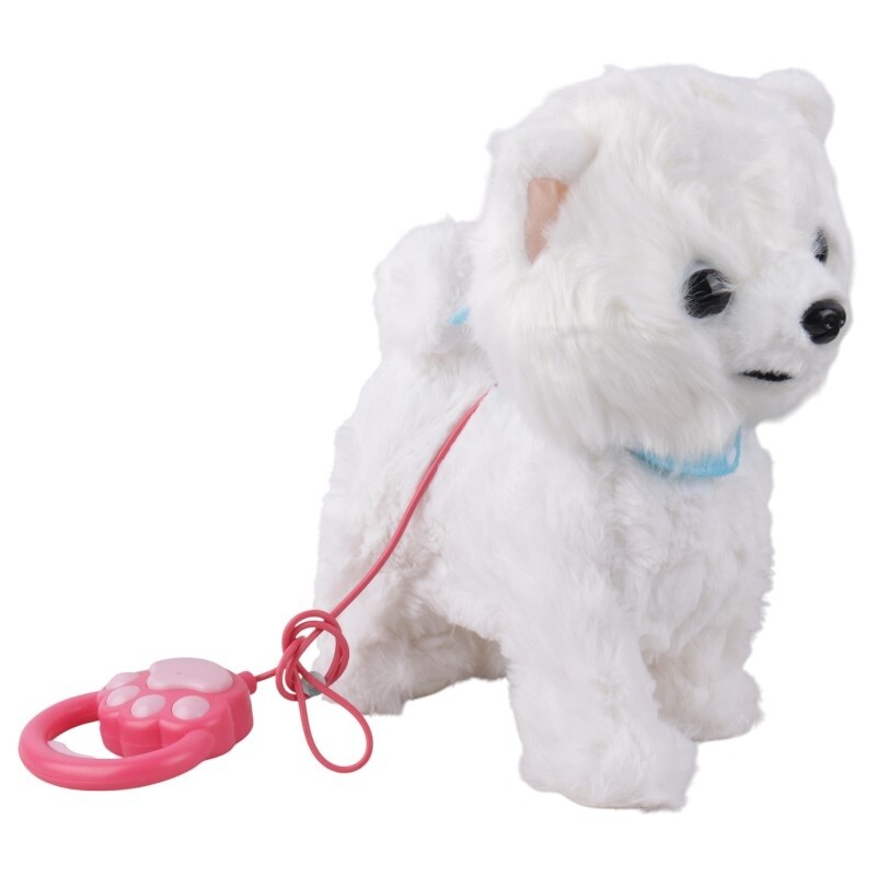 اسباب بازی سگ پشمالو کنترلی سیمی موزیکال متحرک کد 1