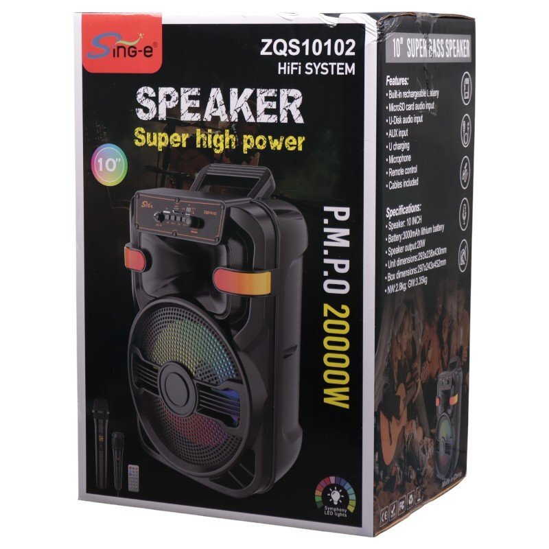 اسپیکر بلوتوثی سینگ ای ZQS10102 + میکروفون و ریموت کنترل