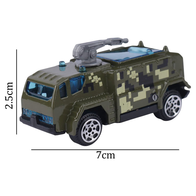 ماشین اسباب بازی جنگی فلزی NO.1215E بسته 6 عددی