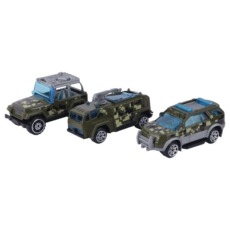 ماشین اسباب بازی جنگی فلزی NO.1215E بسته 6 عددی