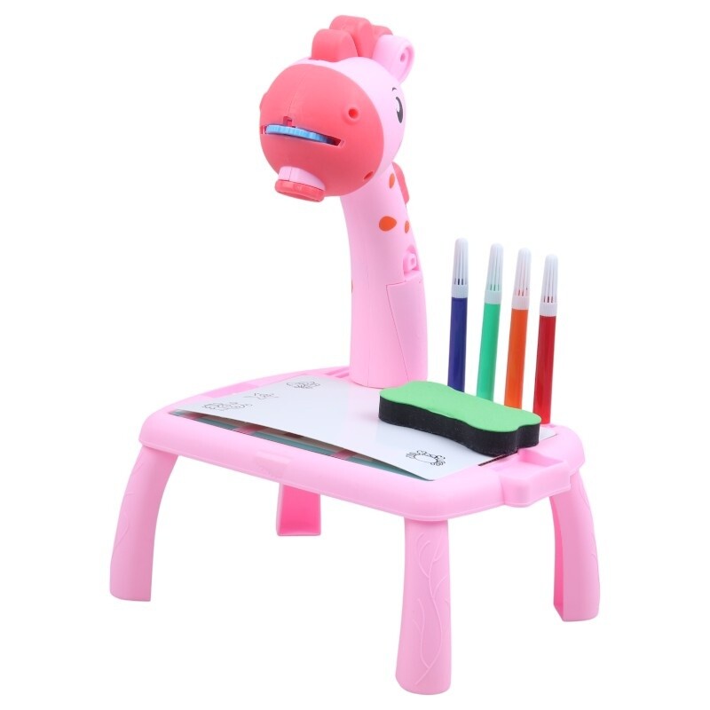 میز نقاشی پروژکتور دار طرح زرافه NO.222-10