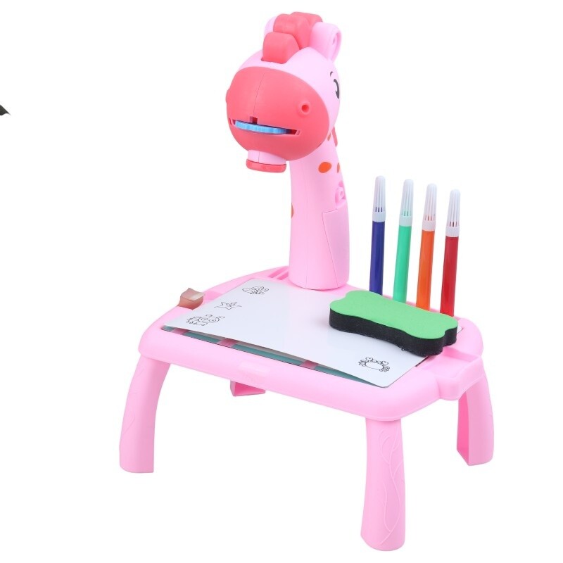 میز نقاشی پروژکتور دار طرح زرافه NO.222-10