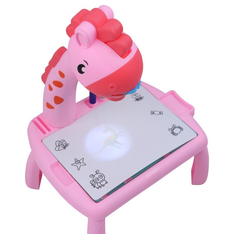 میز نقاشی پروژکتور دار طرح زرافه NO.222-10