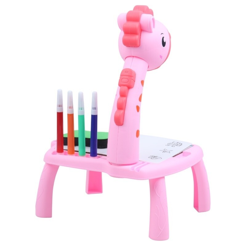 میز نقاشی پروژکتور دار طرح زرافه NO.222-10