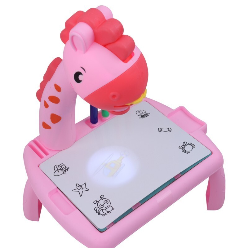 میز نقاشی پروژکتور دار طرح زرافه NO.222-10