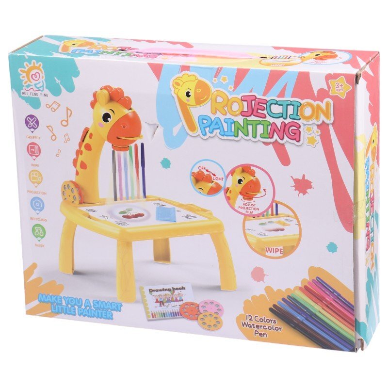 میز نقاشی پروژکتور دار طرح زرافه Rui Feng Ying RFY222-8