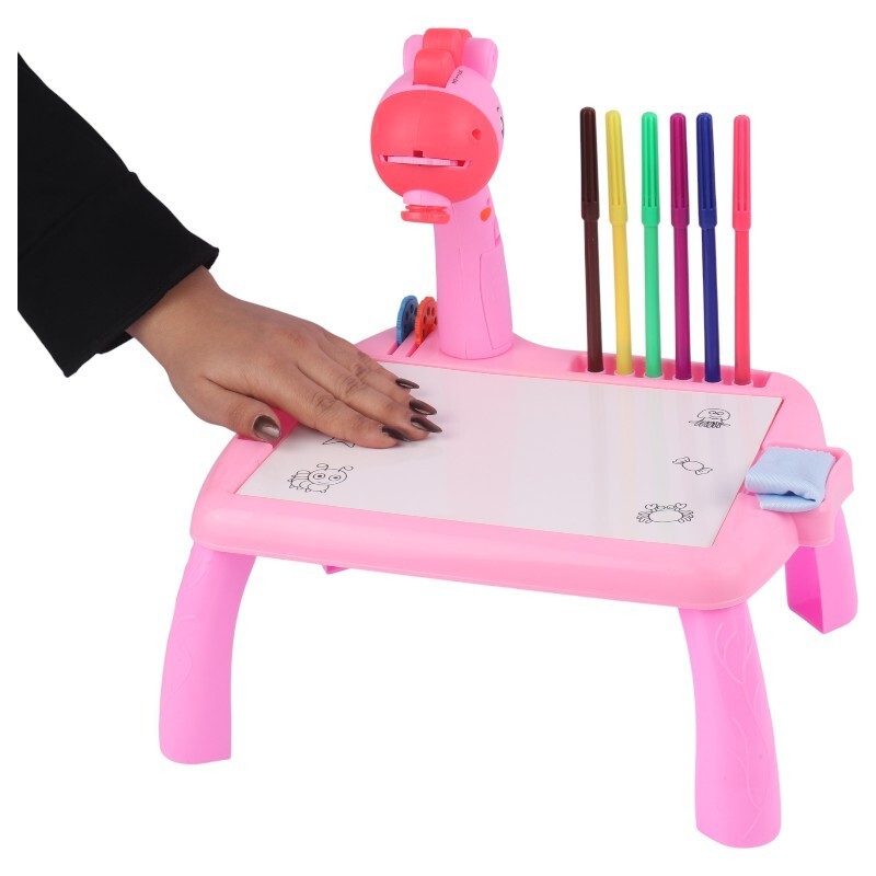 میز نقاشی پروژکتور دار طرح زرافه Rui Feng Ying RFY222-8