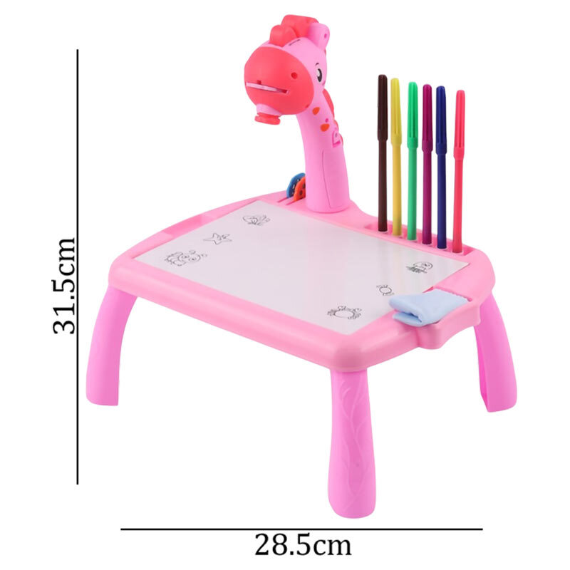 میز نقاشی پروژکتور دار طرح زرافه Rui Feng Ying RFY222-8