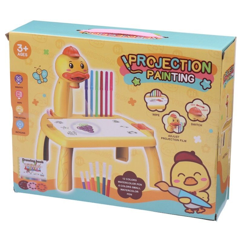 میز نقاشی پروژکتور دار طرح اردک کد RFY222-10