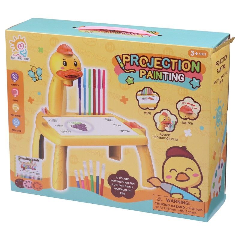 میز نقاشی پروژکتور دار طرح اردک کد RFY222-10