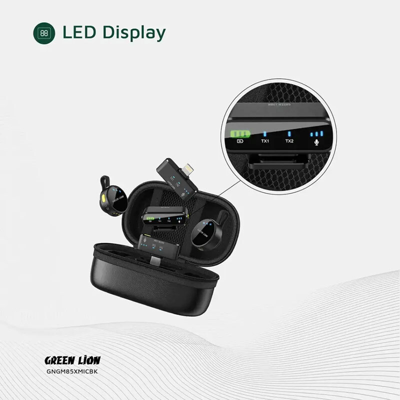 میکروفون یقه ای بی سیم Green Lion GM-85X