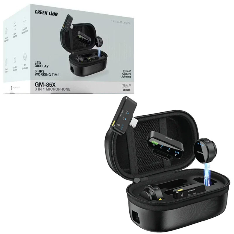 میکروفون یقه ای بی سیم Green Lion GM-85X