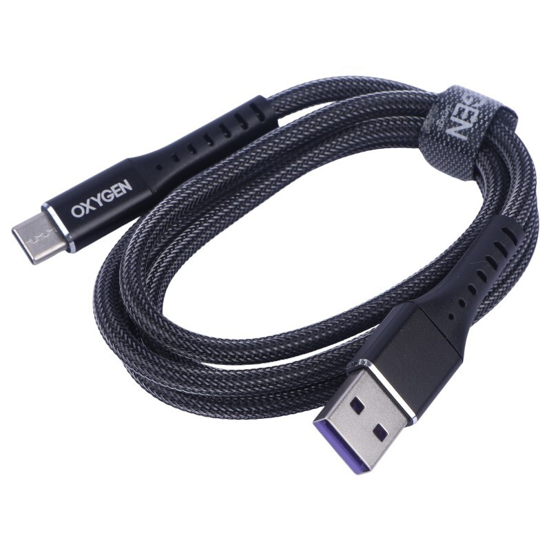 کابل تایپ سی فست شارژ 5 آمپر اکسیژن LX-8 طول 1 متر