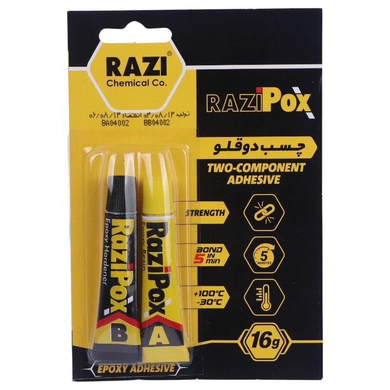 چسب دوقلو مات 16 گرم رازی Pox