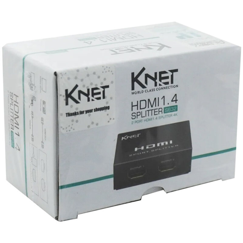 اسپلیتر 2 پورت HDMI کی نت K-S632