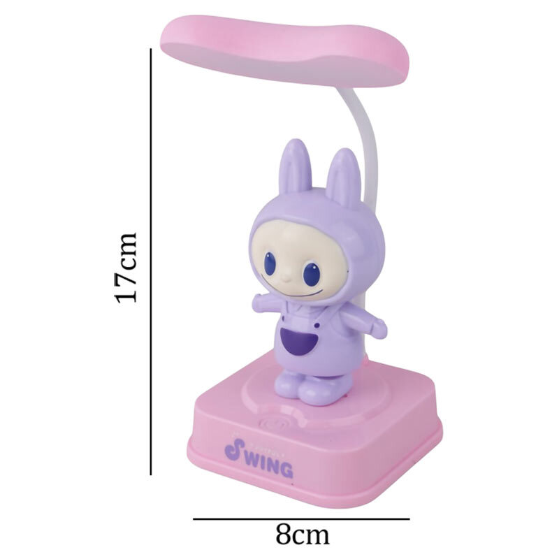 چراغ مطالعه شارژی طرح لبوبو رقاص BEHTOYS-164