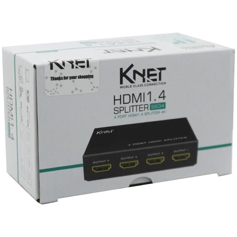 اسپلیتر 4 پورت HDMI کی نت K-S634