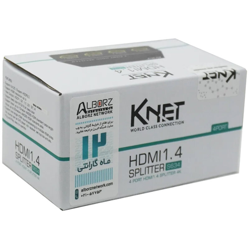 اسپلیتر 4 پورت HDMI کی نت K-S634