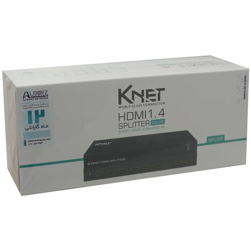 اسپلیتر 8 پورت HDMI کی نت K-S638