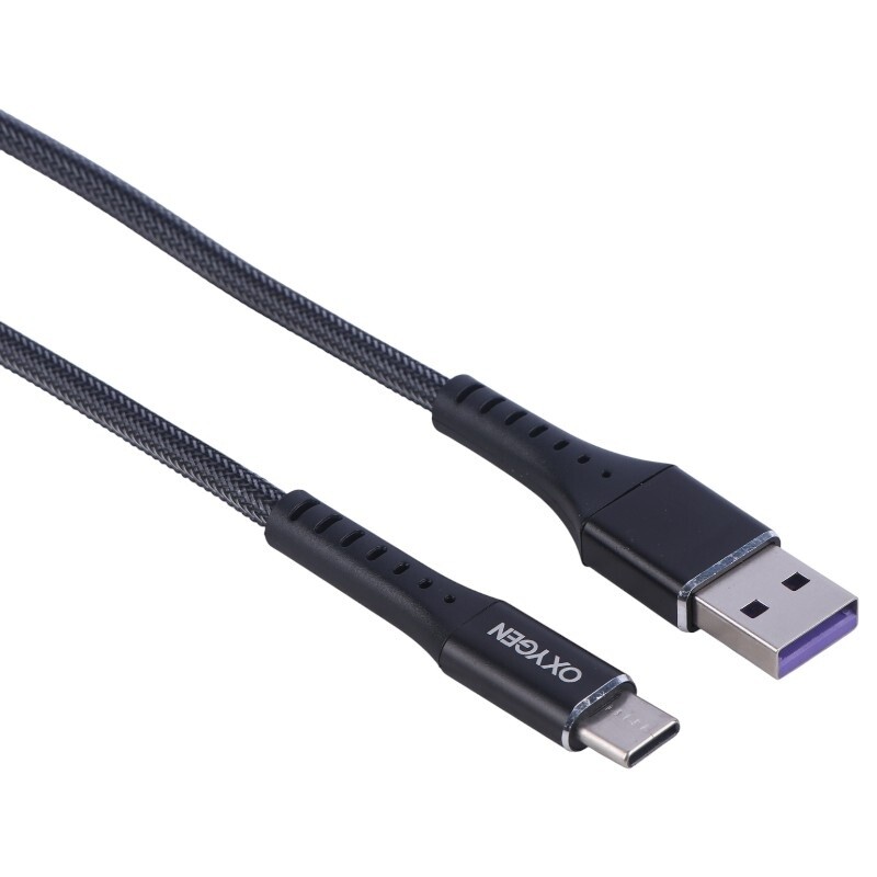کابل تایپ سی فست شارژ 5 آمپر اکسیژن LX-8 طول 1 متر
