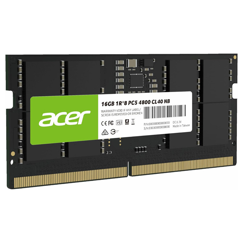 رم لپ تاپ ایسر Acer SD200 DDR5 16GB Single 4800MHz CL40