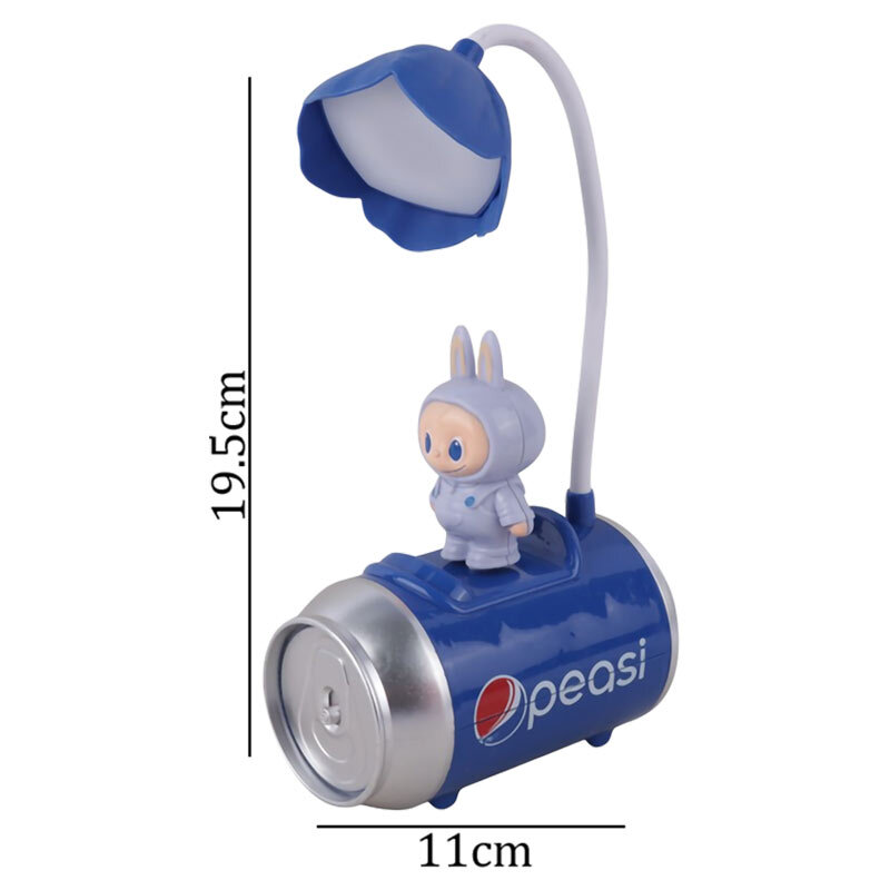 چراغ مطالعه فانتزی شارژی طرح نوشابه ای لبوبو 347G کد 160