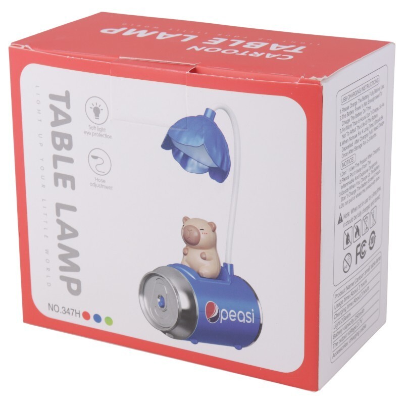 چراغ مطالعه فانتزی شارژی طرح نوشابه ای لبوبو 347G کد 160