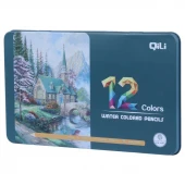 مداد آبرنگی 12 رنگ کیلی QL/C1040 NO.1010