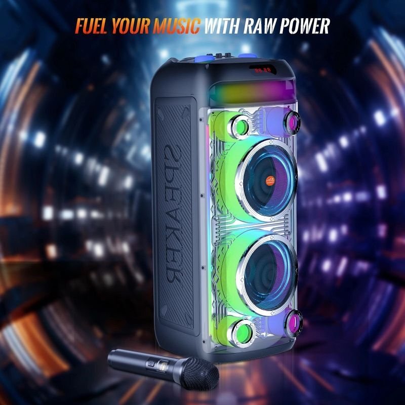 اسپیکر چمدانی بلوتوثی سینگ ای ZQS8282 + میکروفون و ریموت کنترل