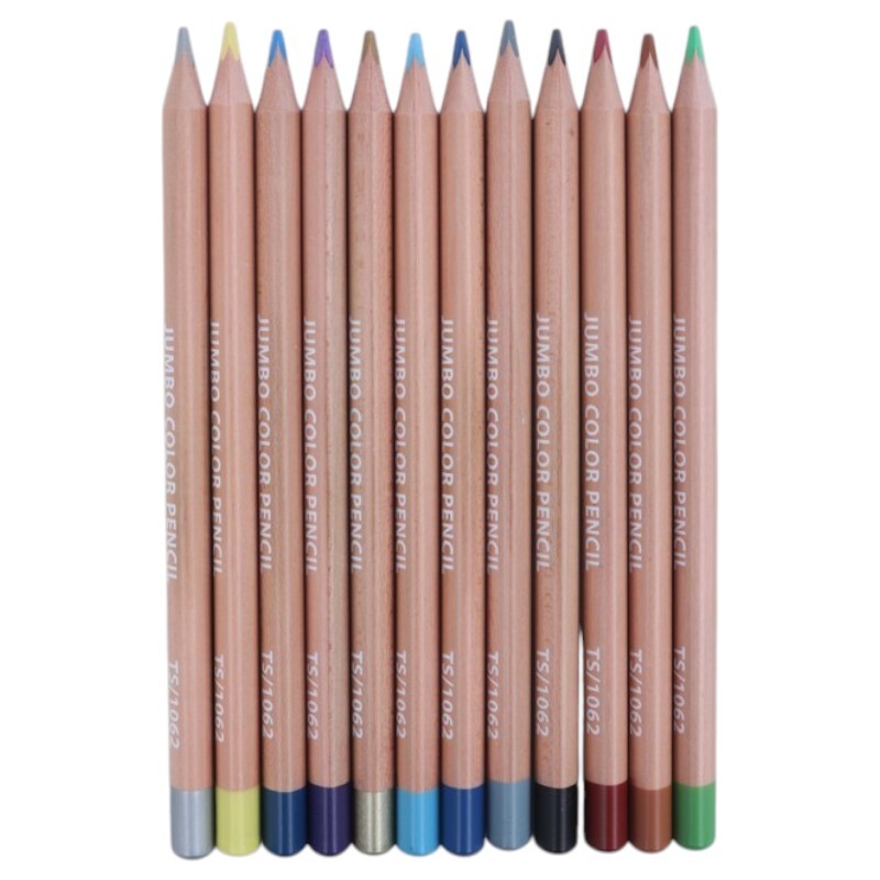 مداد رنگی 24 رنگ 3 گوش Tasteful Jumbo TS/1062