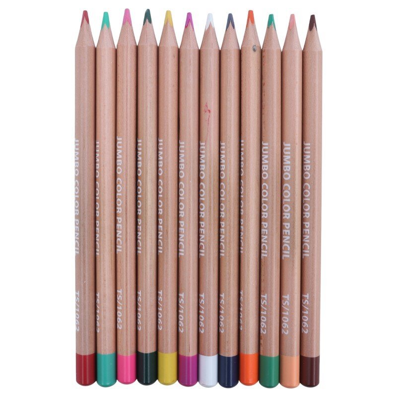 مداد رنگی 24 رنگ 3 گوش Tasteful Jumbo TS/1062