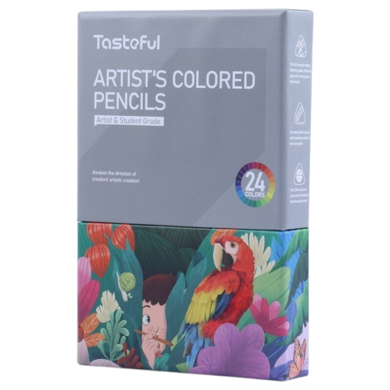 مداد رنگی 24 رنگ 3 گوش Tasteful Jumbo TS/1062