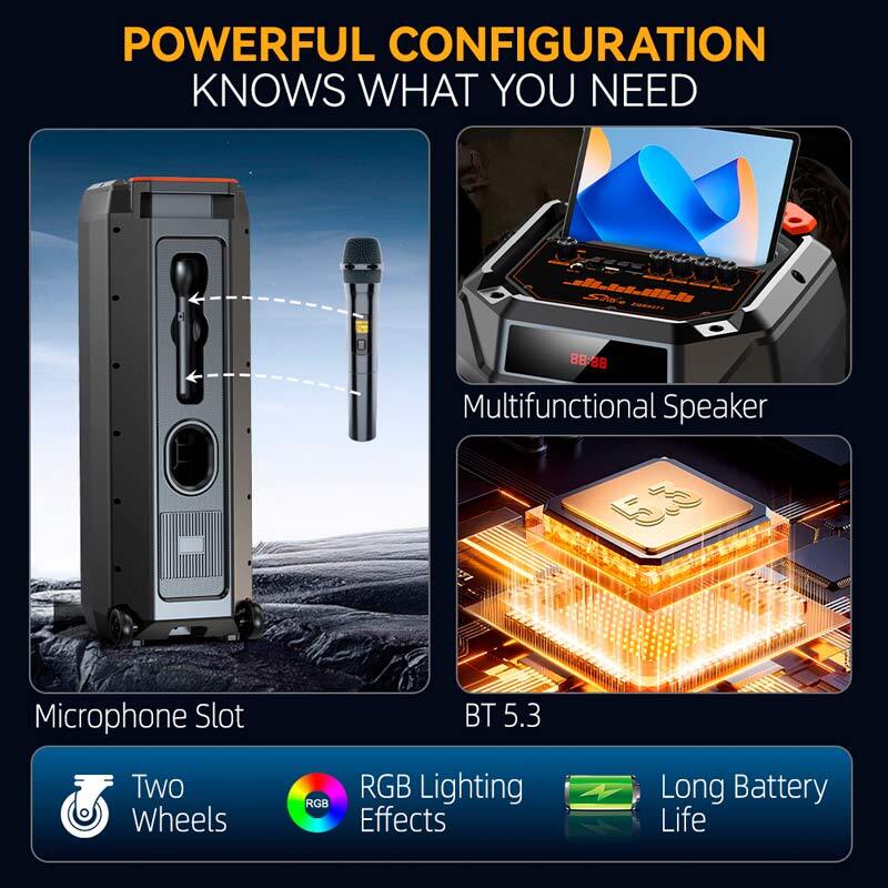 اسپیکر چمدانی بلوتوثی سینگ ای ZQS8271 + میکروفون و ریموت کنترل