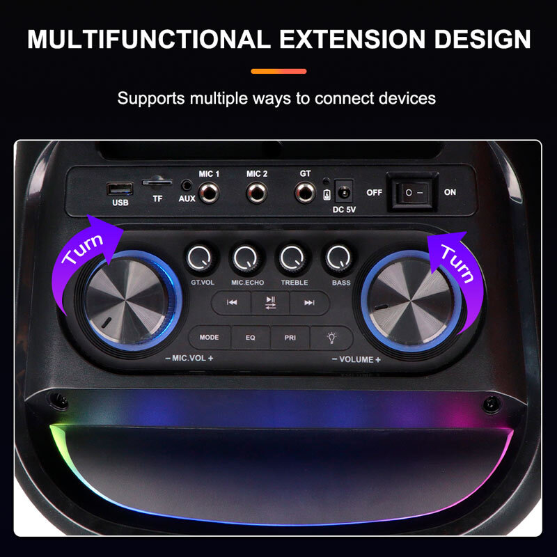 اسپیکر چمدانی بلوتوثی سینگ ای ZQS10221 + میکروفون و ریموت کنترل