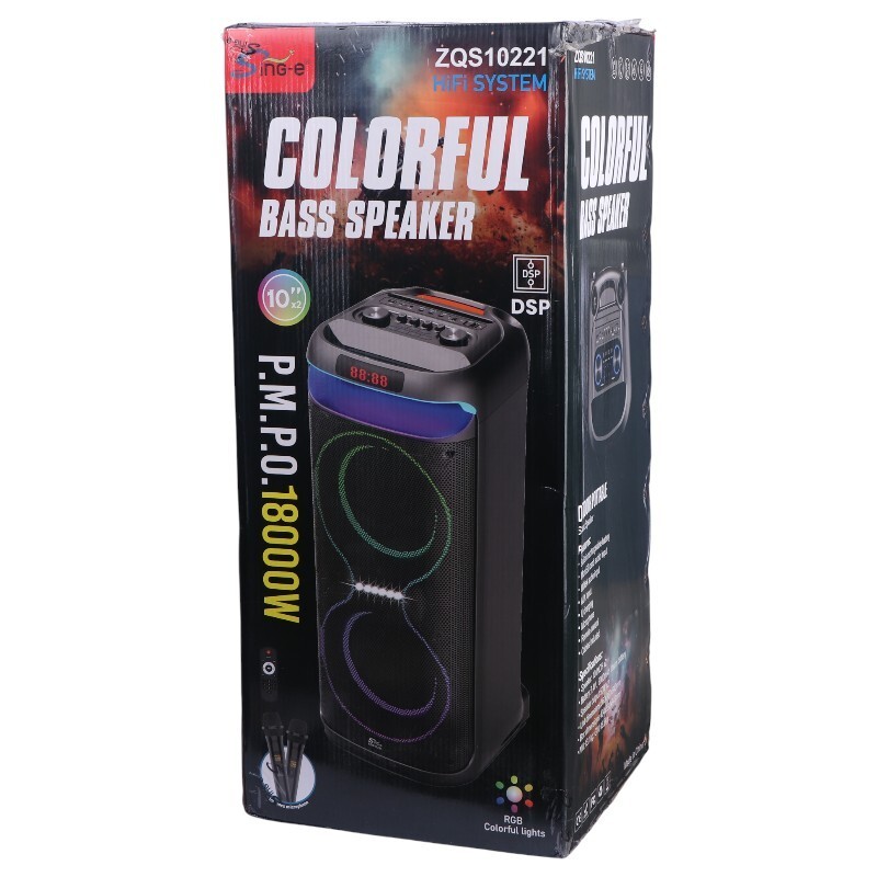 اسپیکر چمدانی بلوتوثی سینگ ای ZQS10221 + میکروفون و ریموت کنترل