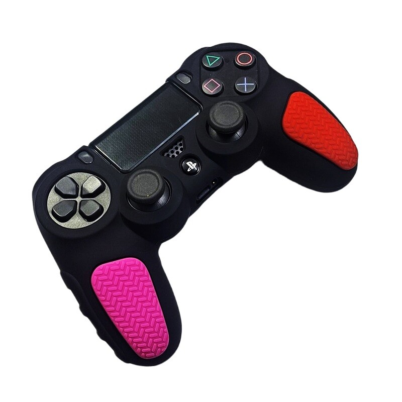 روکش دسته بازی PS4 استوپ دار زمینه مشکی قرمز صورتی