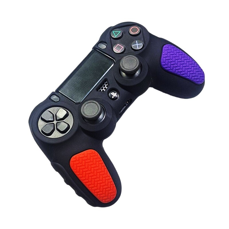 روکش دسته بازی PS4 استوپ دار زمینه مشکی بنفش قرمز