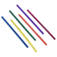 میله چوبی گرد رنگی Alef قطر 6 میلی متر بسته 14 عددی